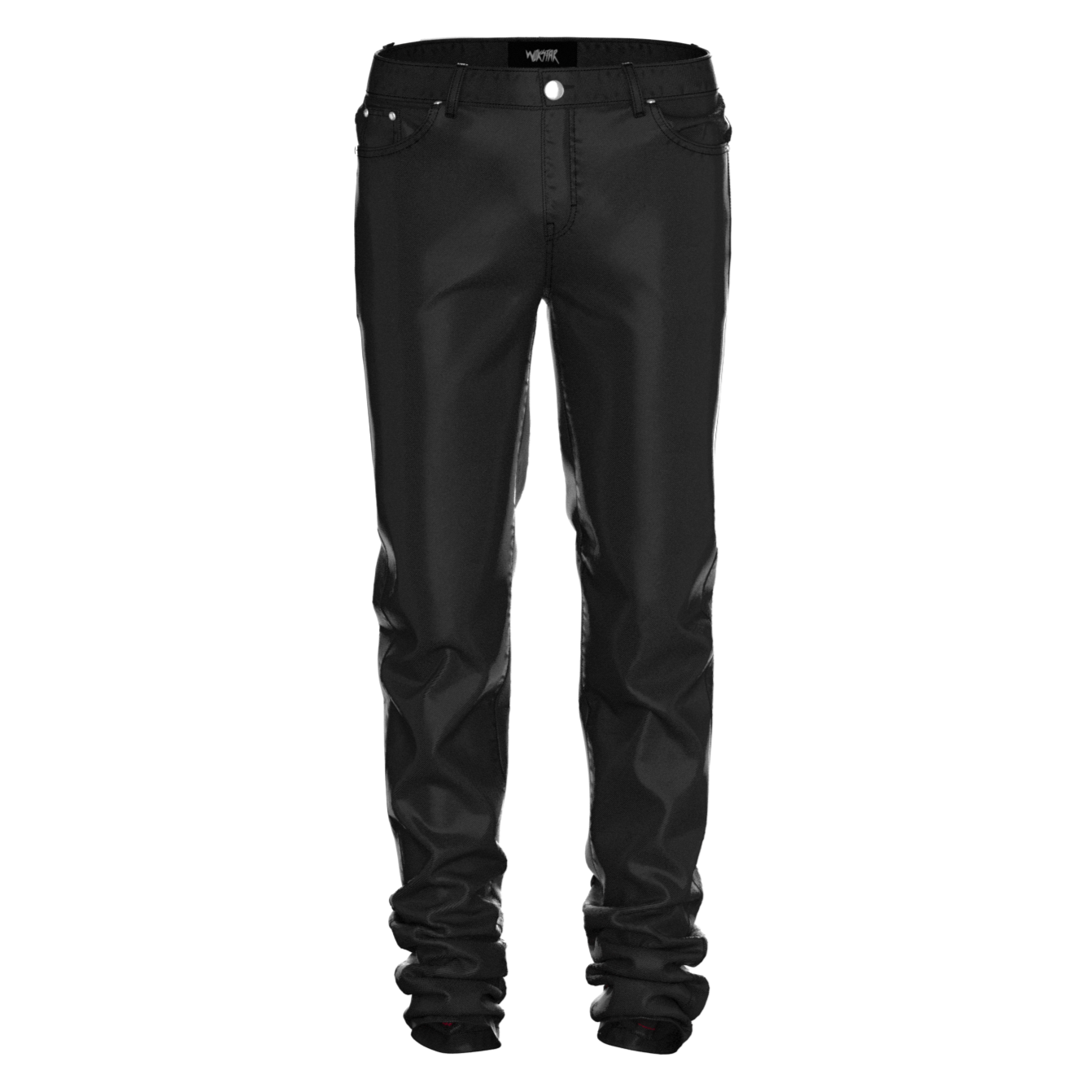 Chenille Patch Coated Denim