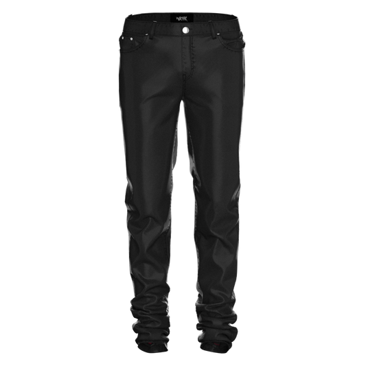 Chenille Patch Coated Denim