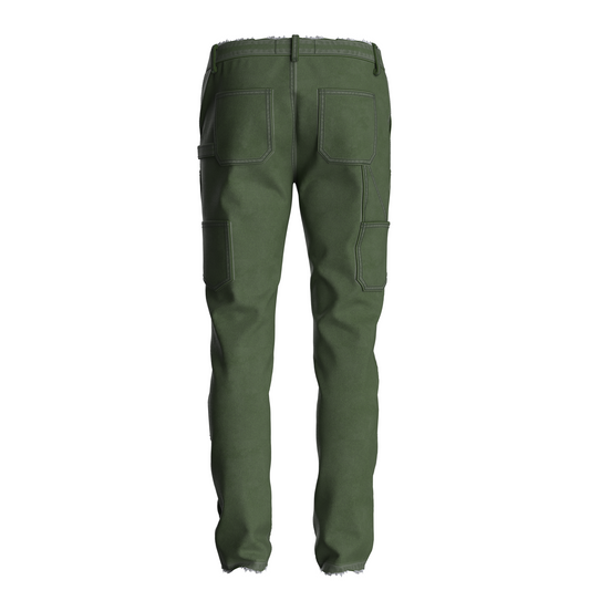 Green Cross Charm Denim